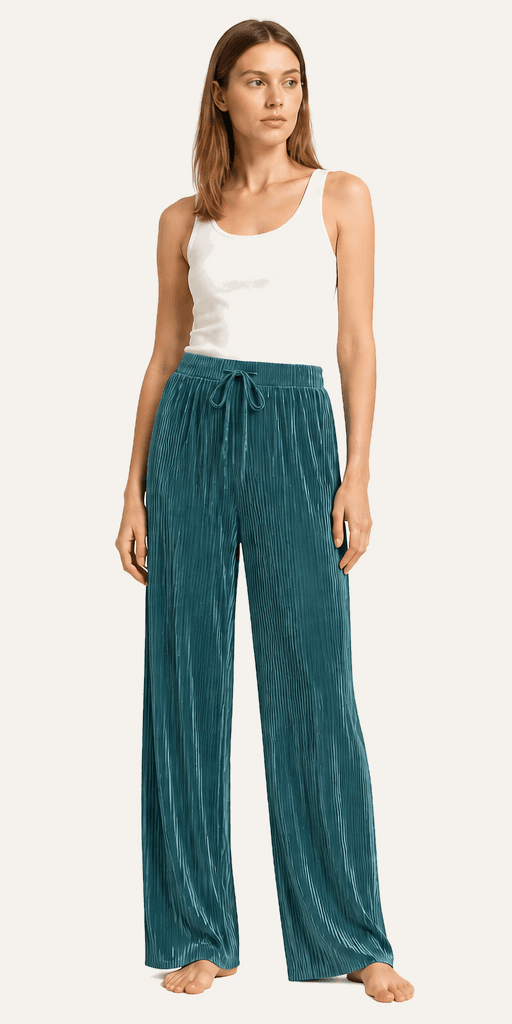 Alix Pleated Wide-Leg